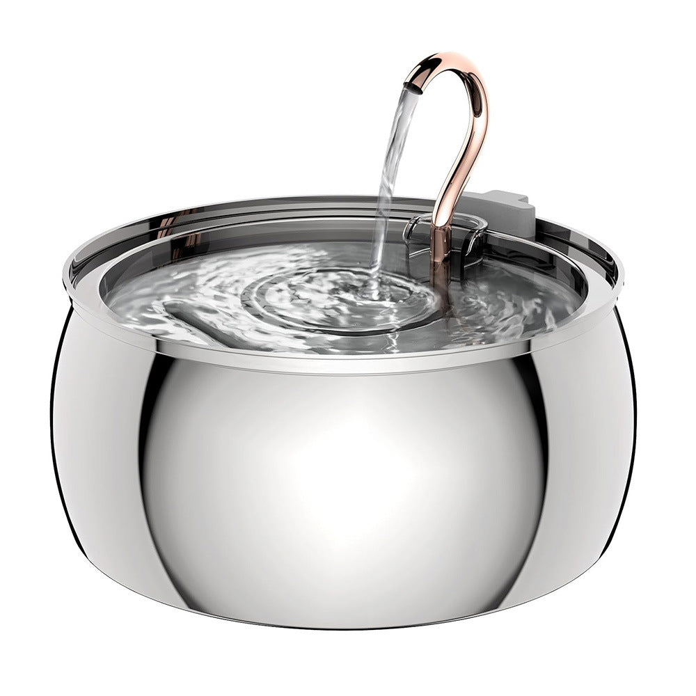 PawPulse 4L Stainless Steel Pet Water Fountain food-grade SUS304 multi-stage filtration for cats and dogs