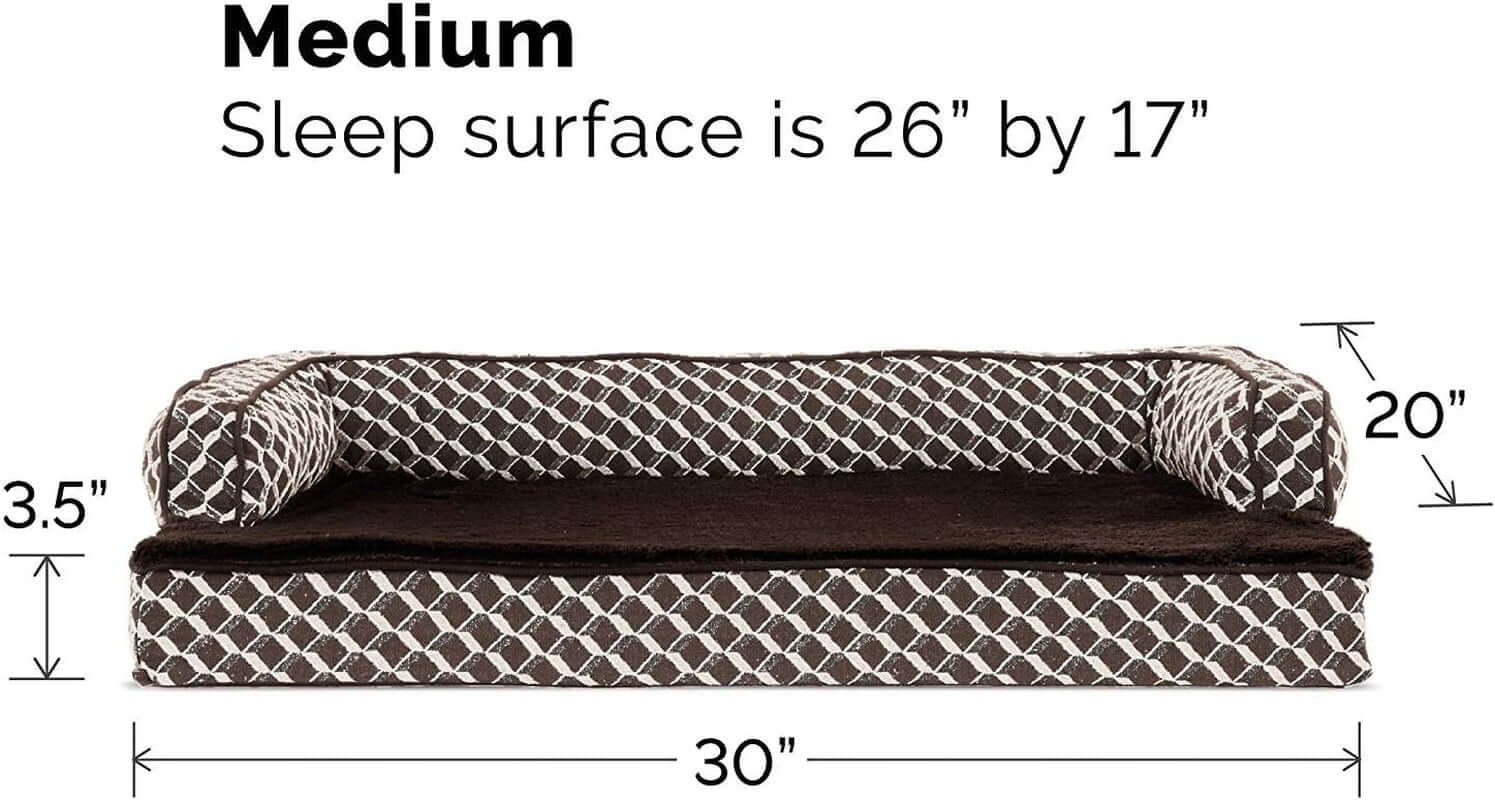 PawPulse dog sofa bed plush bolsters create a calming nest for anxious dogs