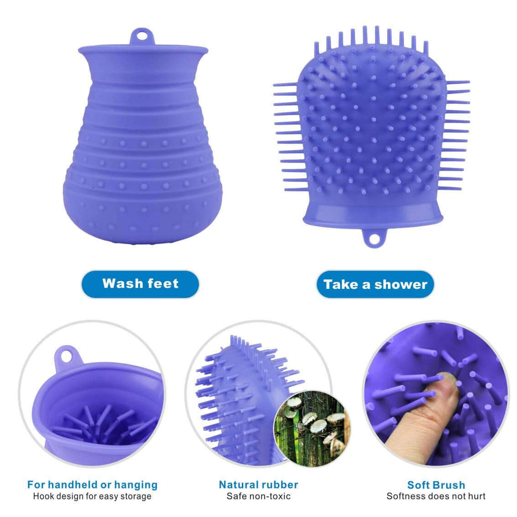 PawPulse paw cleaning cup includes microfibre towel for instant dry