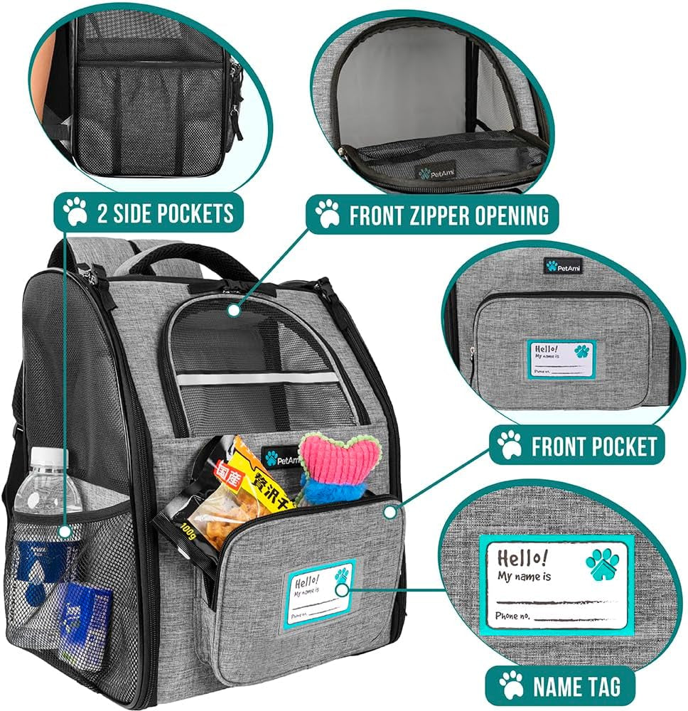 PawPulse cat backpack padded shoulder straps comfortable for long hikes