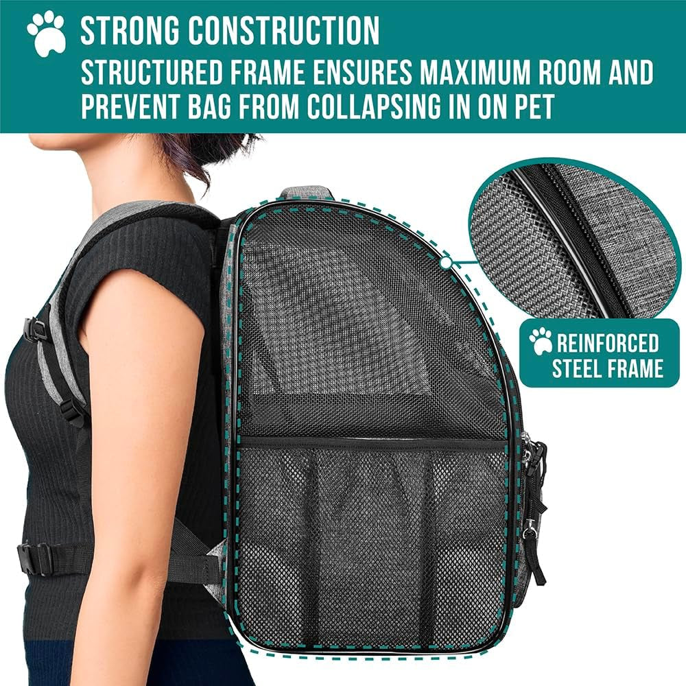 PawPulse pet hiking backpack designed for outdoor adventures and air travel