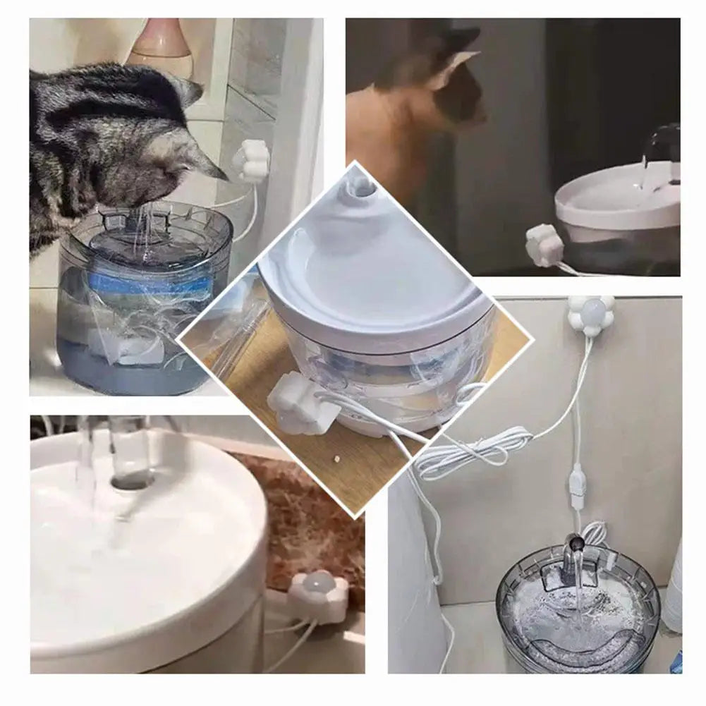 PawPulse pet water fountain triple-stage filtration removes hair, sediment and odour