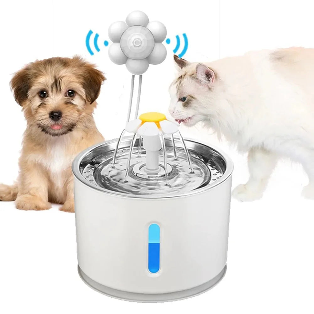 PawPulse Smart Pet Water Fountain — ultra-quiet 2.5L automatic drinking fountain for cats and dogs