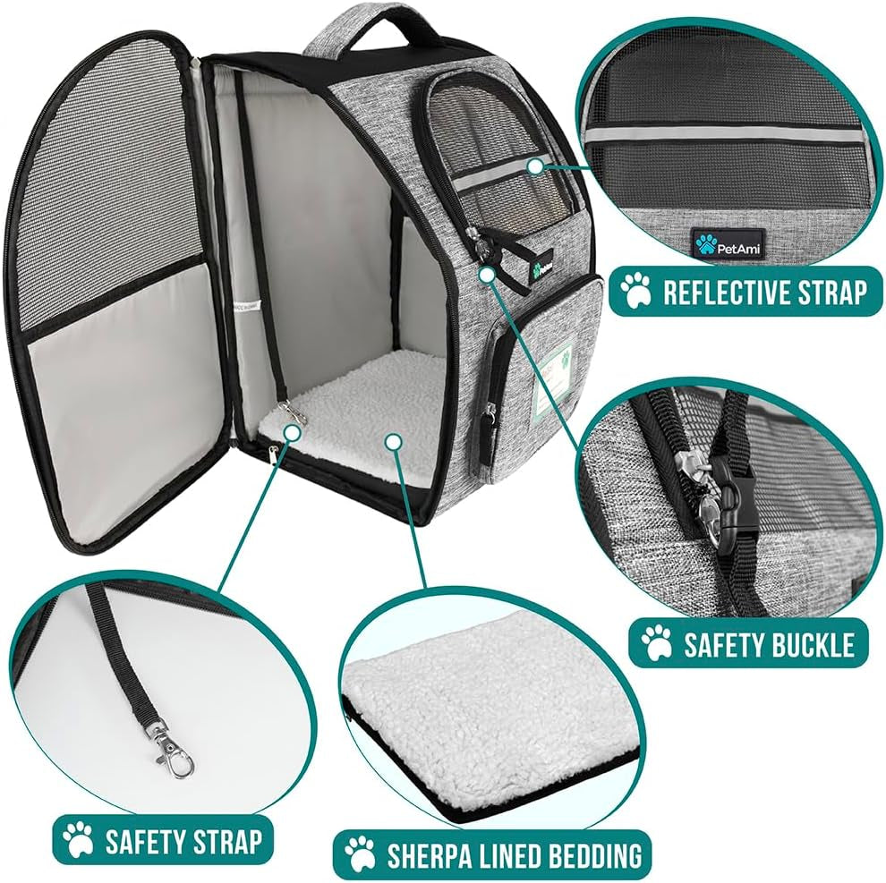 PawPulse dog backpack 360 degree ventilation prevents overheating