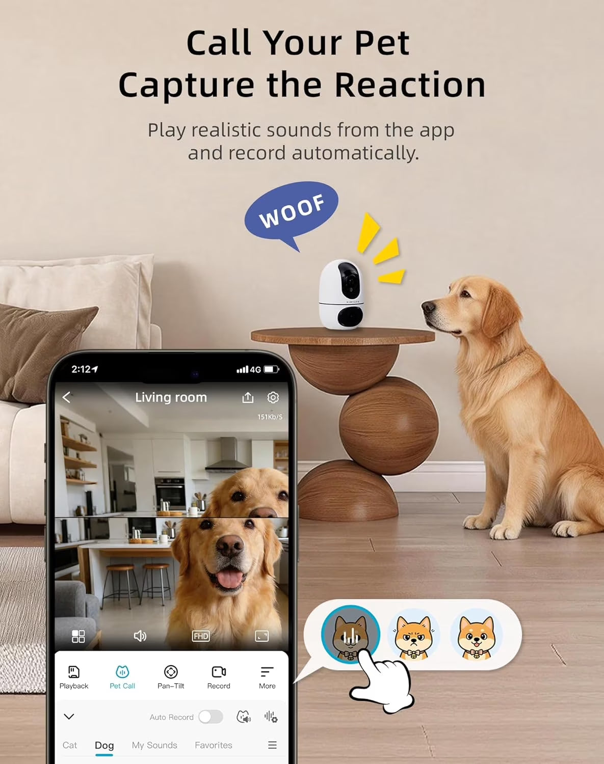 PawPulse smart pet camera 1080p HD live stream watch your dog or cat from anywhere