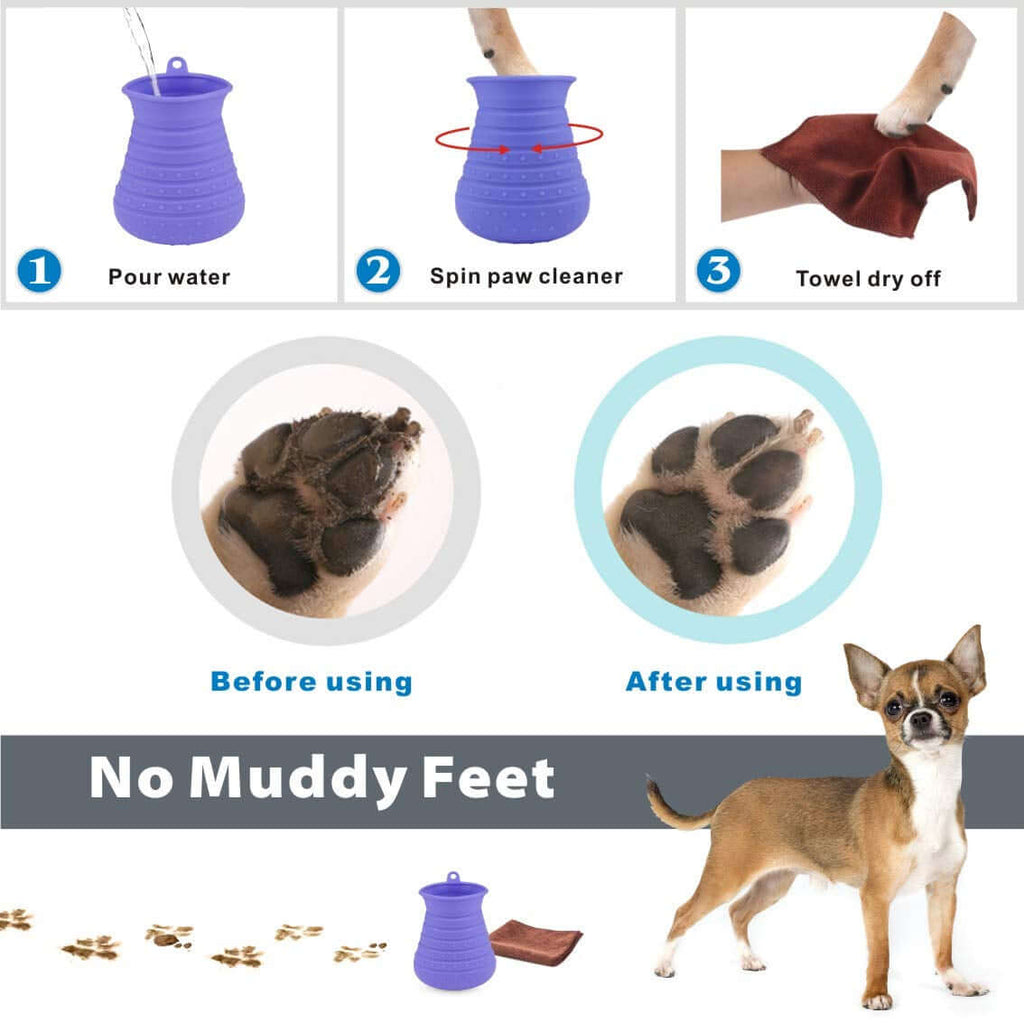PawPulse paw washer ideal for muddy walks rainy days and salty winter pavements