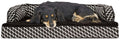 PawPulse Orthopedic Dog Sofa Bed memory foam bolster bed for senior dogs and large breeds
