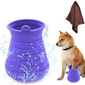 PawPulse Paw Cleaning Cup silicone-bristle muddy paw washer for dogs and cats