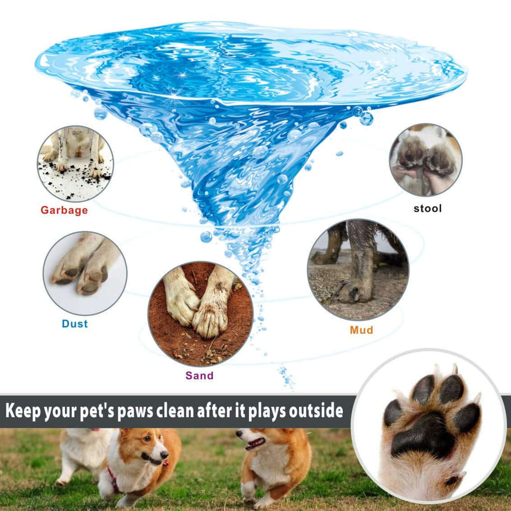 PawPulse dog paw cleaner soft silicone bristles massage and clean in seconds