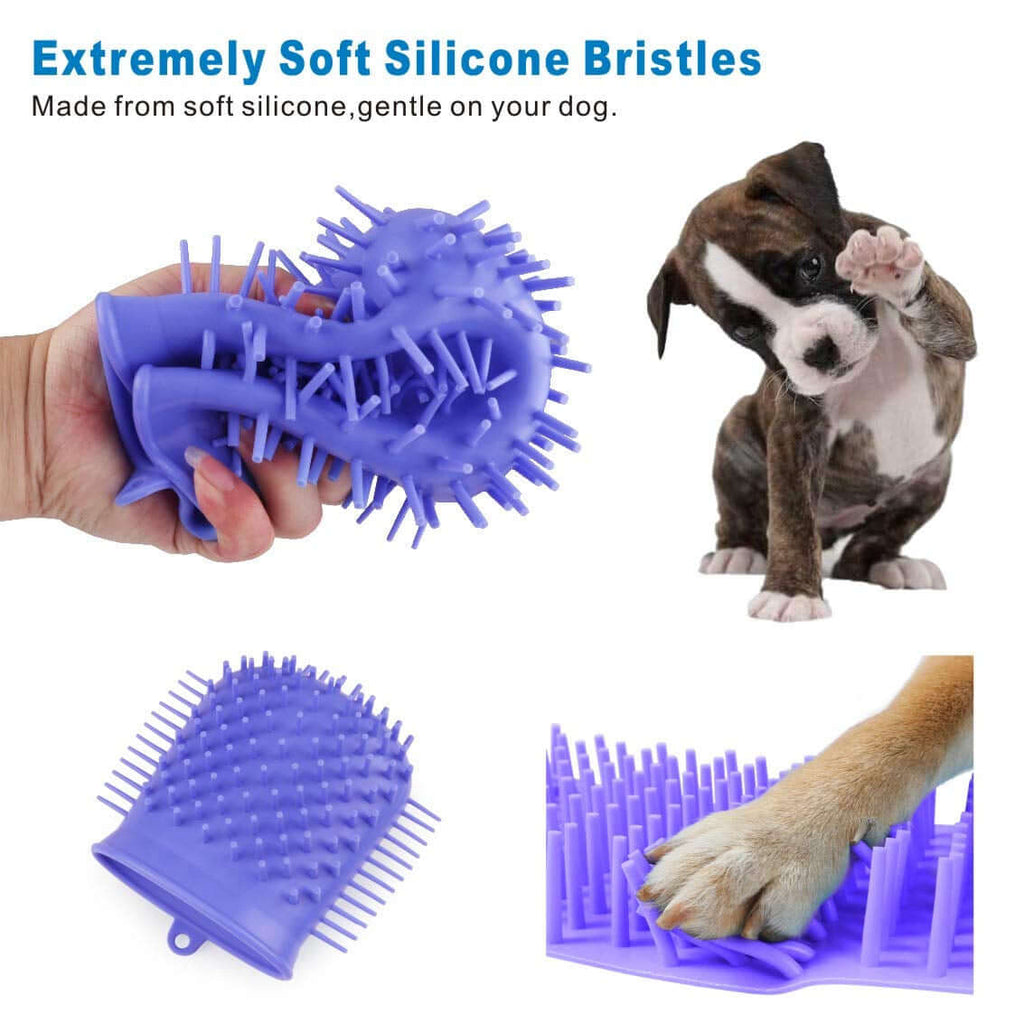 PawPulse paw cleaner portable size fits in a bag for hikes and outings